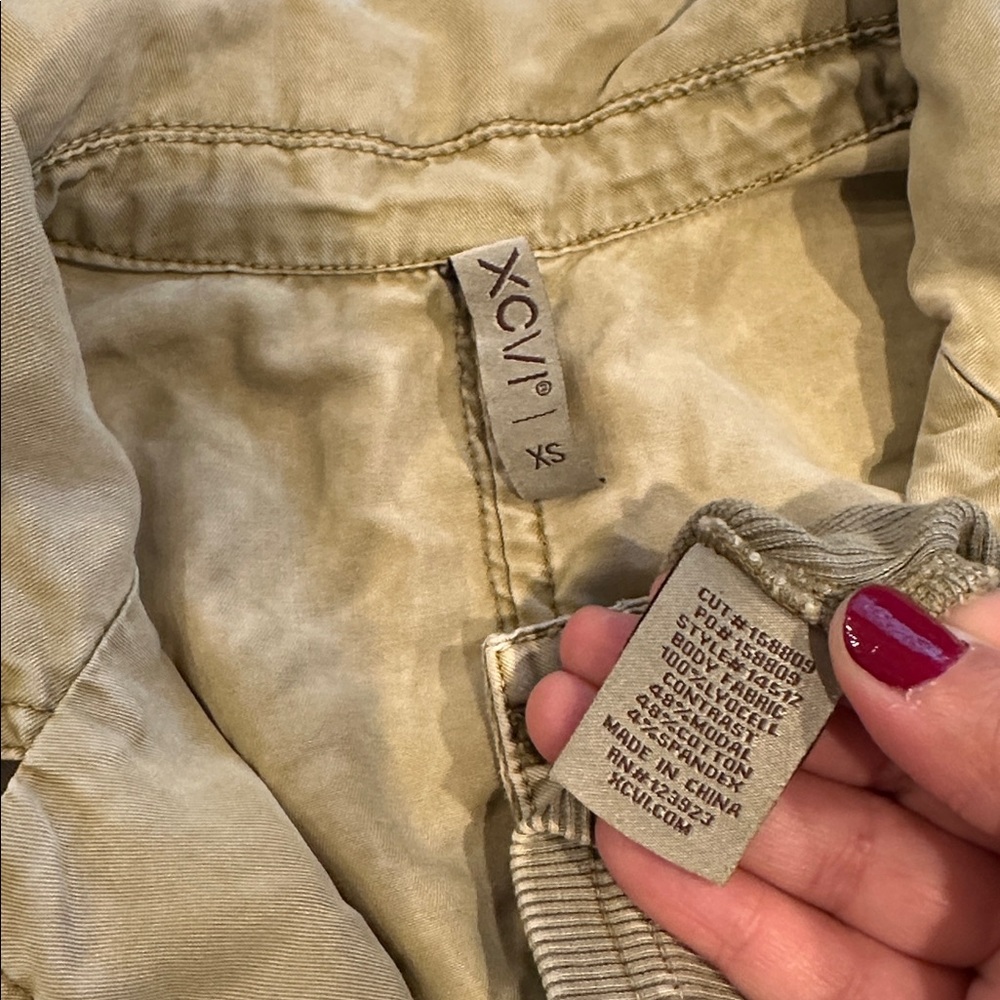 XCVI Tula blazer jacket distress wash linwood Neutral XS - Picture 7 of 10
